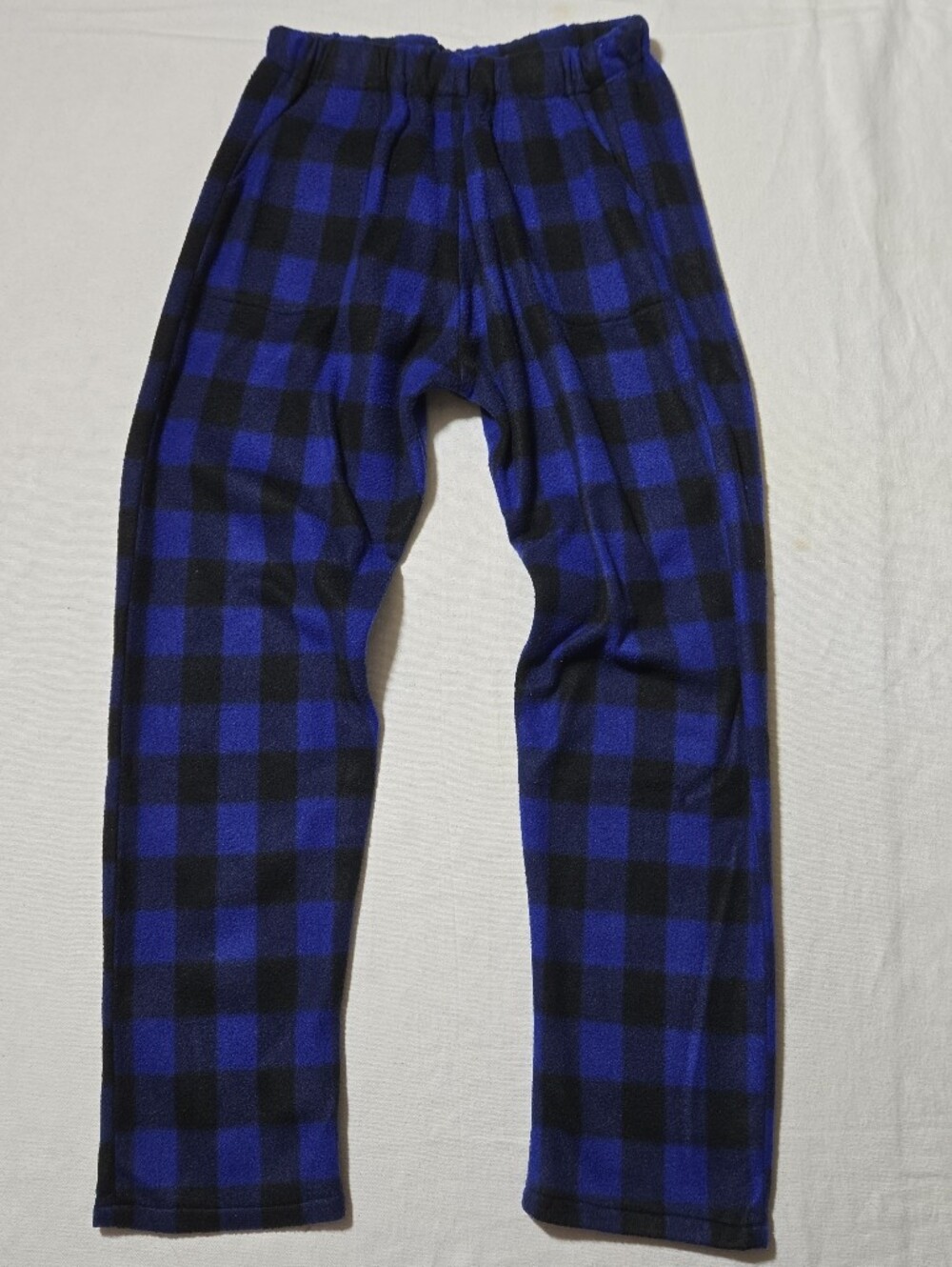 Vintage Y2k Blue and Black Plaid Pants